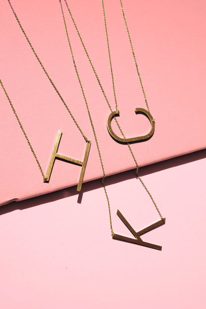 All Eyes on Me Monogram Collection Initial Necklace
