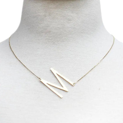 All Eyes on Me Monogram Collection Initial Necklace