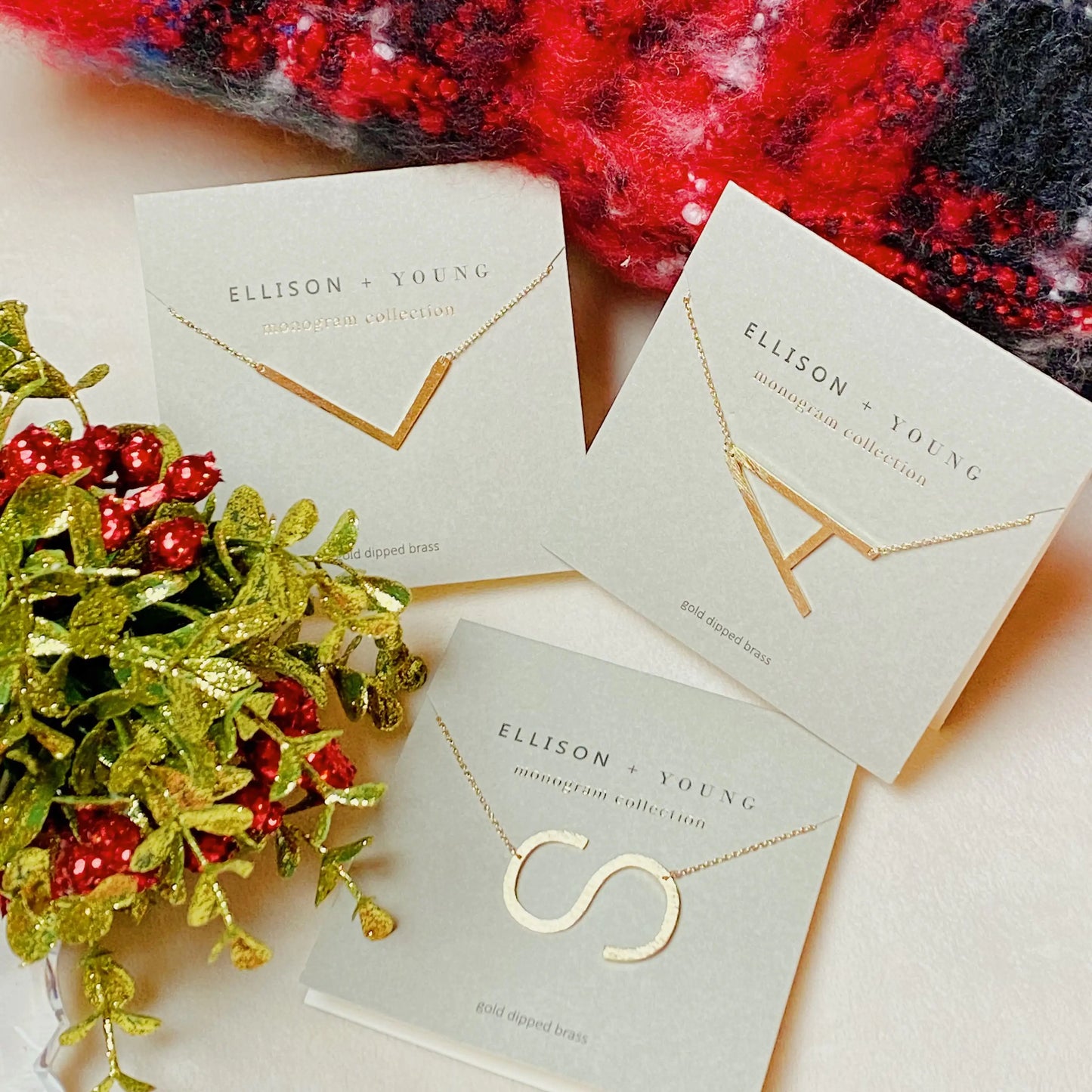 All Eyes on Me Monogram Collection Initial Necklace