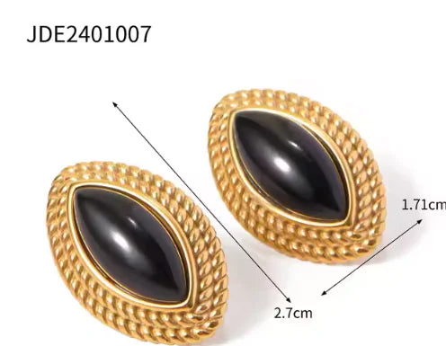 WAG Simple Gold Teardrop Earrings