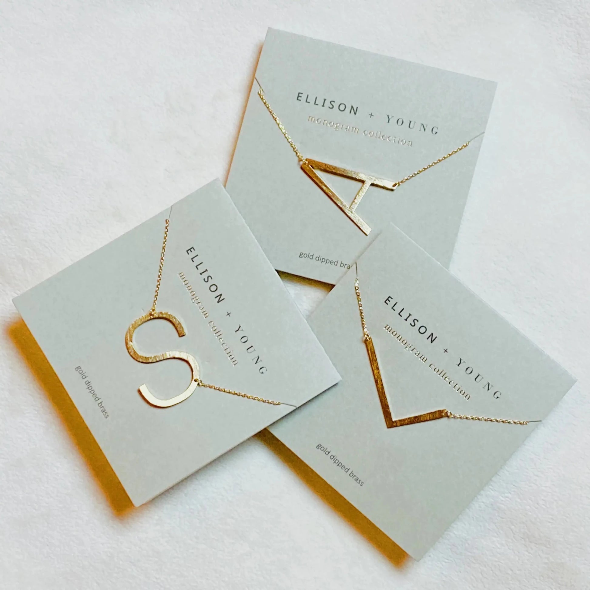 All Eyes on Me Monogram Collection Initial Necklace - Frosted Feminine