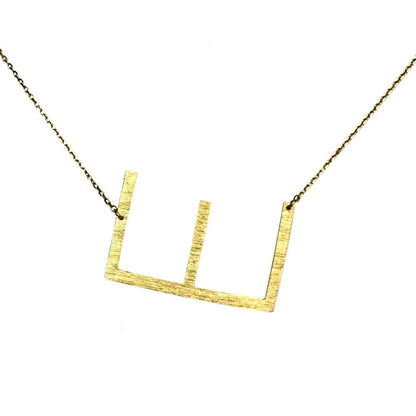 All Eyes on Me Monogram Collection Initial Necklace - Frosted Feminine