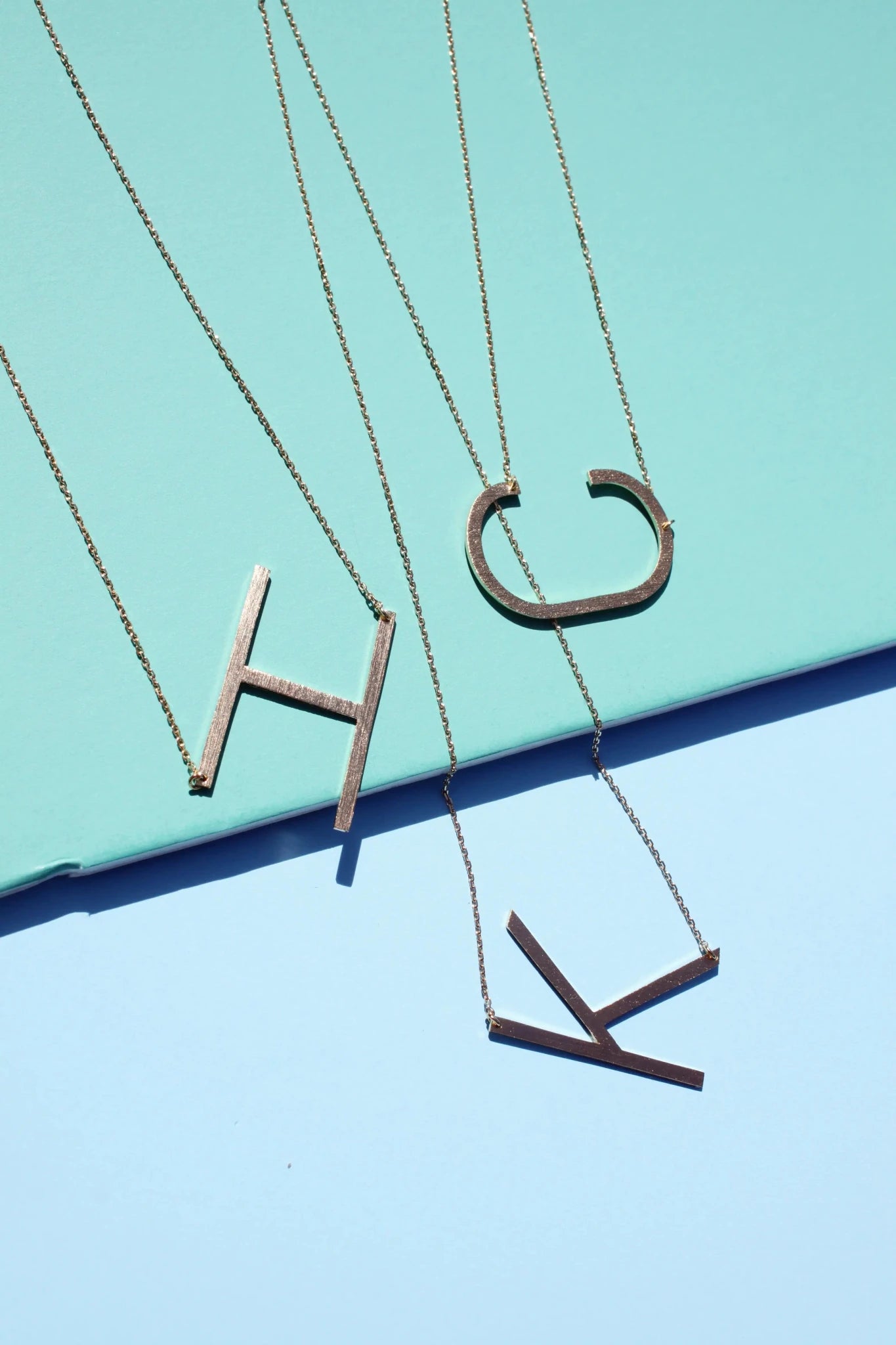 All Eyes on Me Monogram Collection Initial Necklace - Frosted Feminine