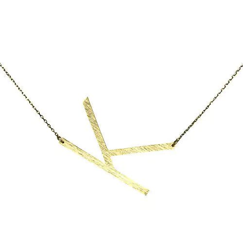 All Eyes on Me Monogram Collection Initial Necklace - Frosted Feminine