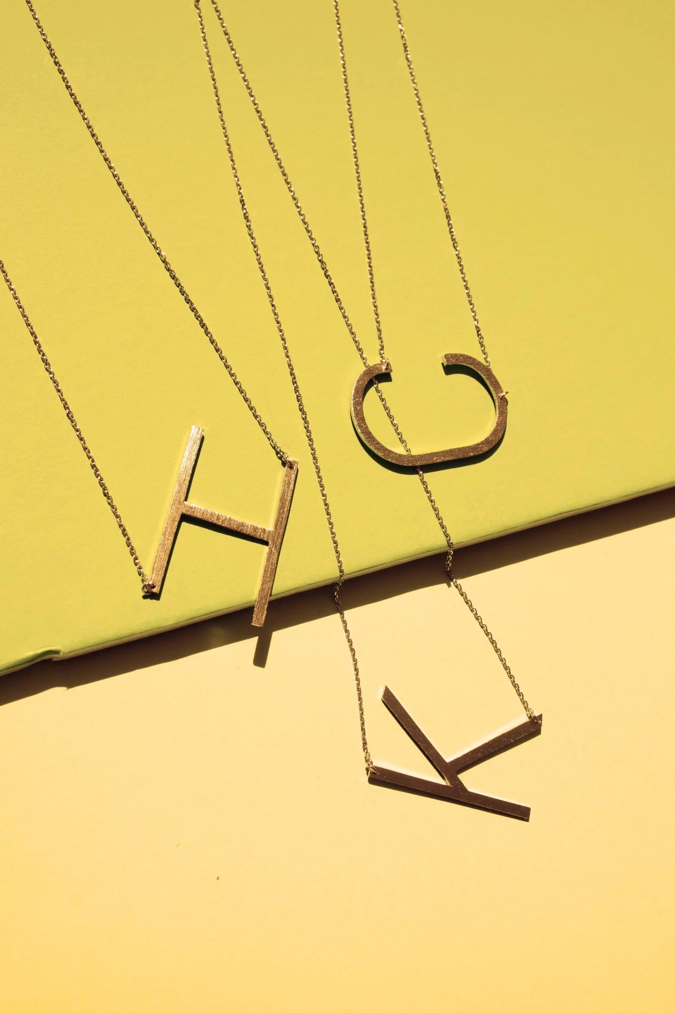 All Eyes on Me Monogram Collection Initial Necklace - Frosted Feminine