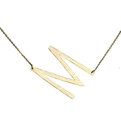 All Eyes on Me Monogram Collection Initial Necklace - Frosted Feminine