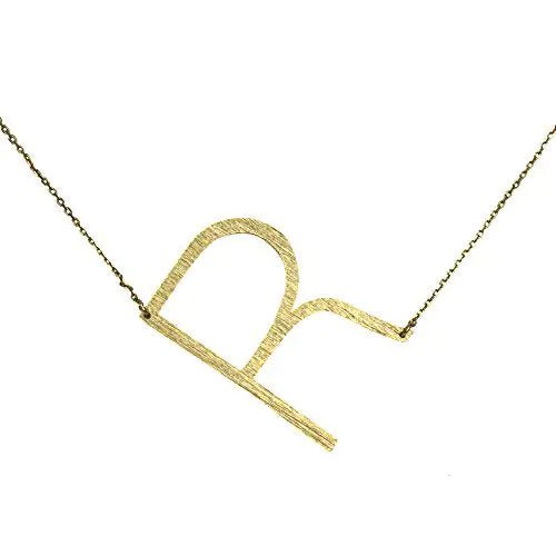 All Eyes on Me Monogram Collection Initial Necklace - Frosted Feminine
