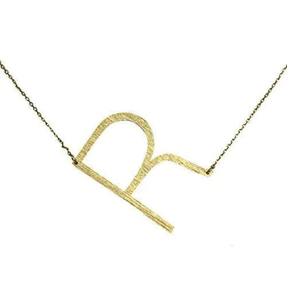 All Eyes on Me Monogram Collection Initial Necklace - Frosted Feminine