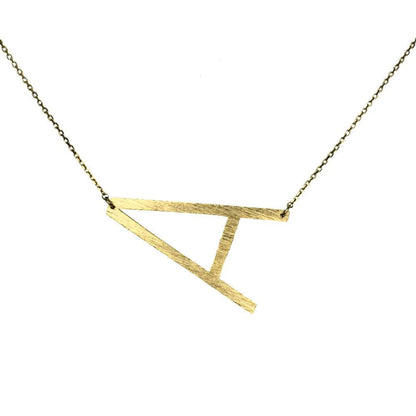 All Eyes on Me Monogram Collection Initial Necklace - Frosted Feminine