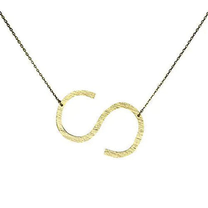 All Eyes on Me Monogram Collection Initial Necklace - Frosted Feminine