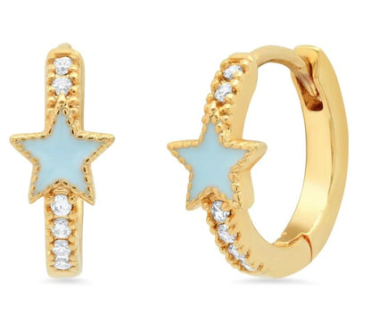 All - Star Earrings - Frosted Feminine