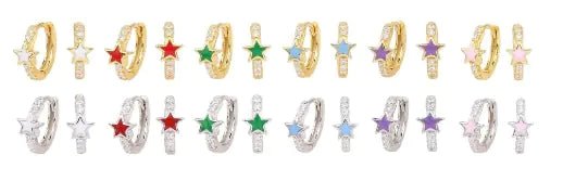 All - Star Earrings - Frosted Feminine