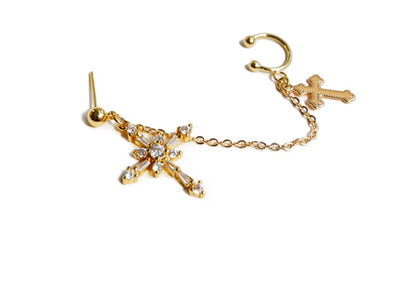 Angle Whisper Stud Earrings Set - Frosted Feminine