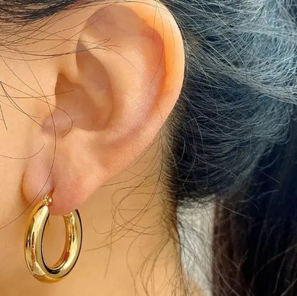 Ballerina Buckles Hoop Earrings - Frosted Feminine