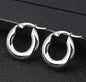 Ballerina Buckles Hoop Earrings - Frosted Feminine