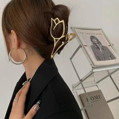 Blossom Claw Clip - Frosted Feminine