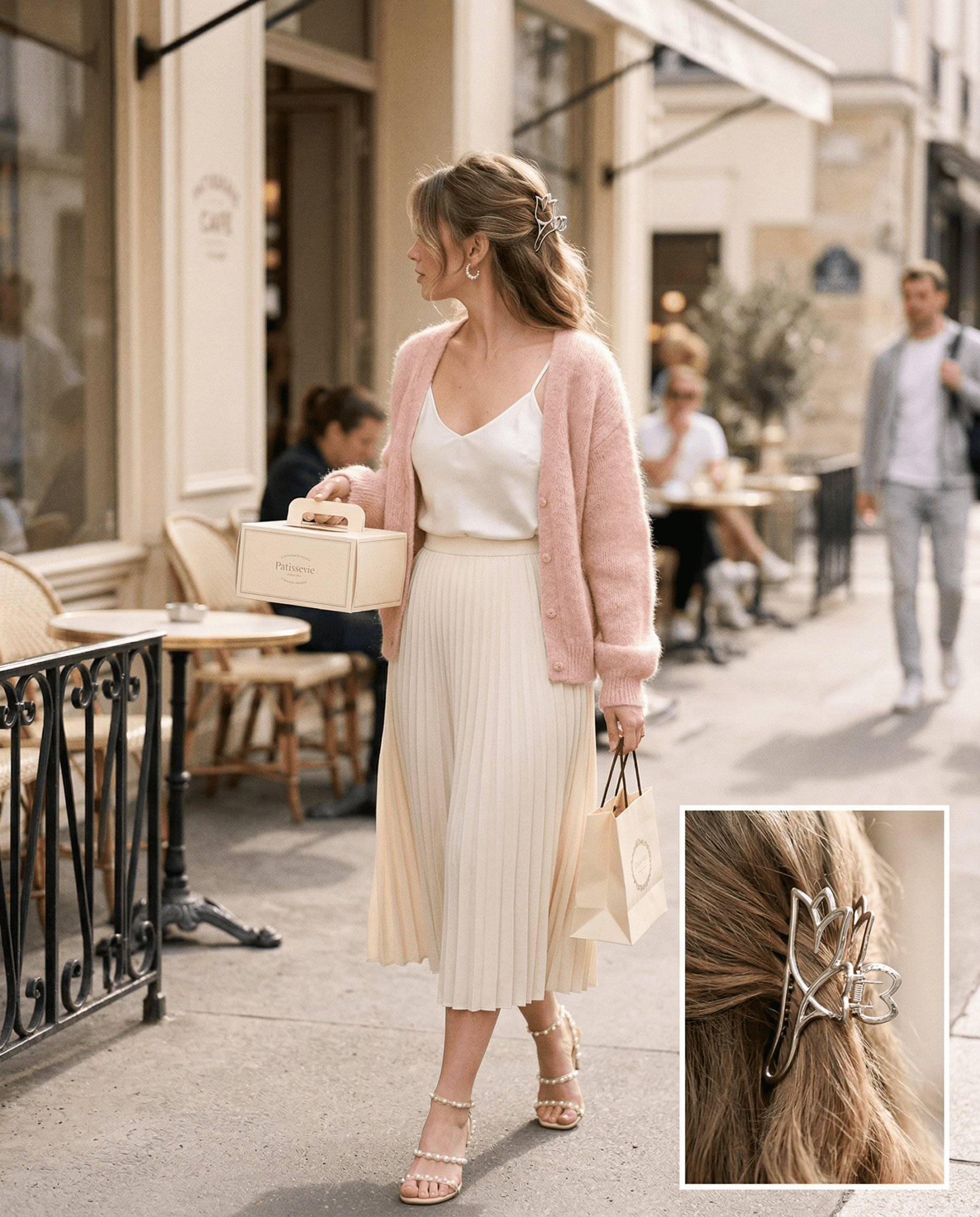 Blossom Claw Clip - Frosted Feminine