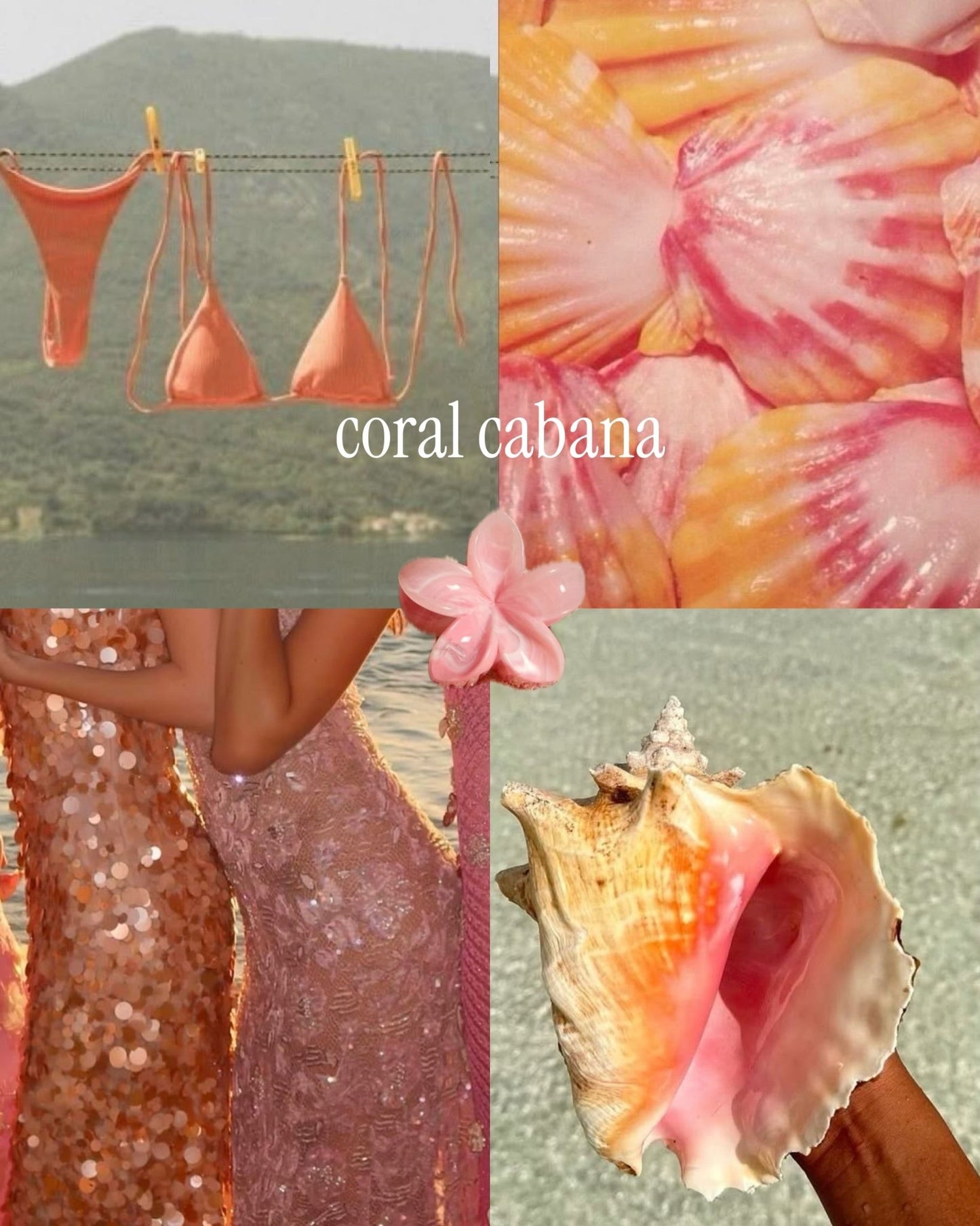 Copacabana Mini Claw Clips - Frosted Feminine