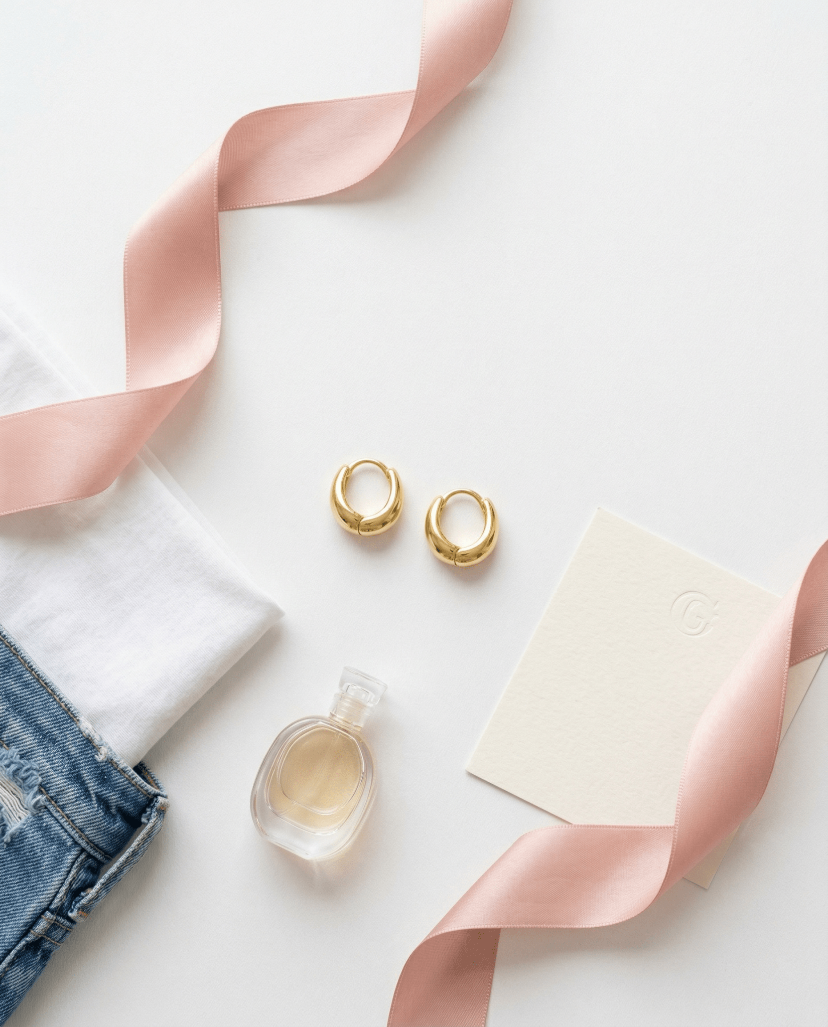 Golden Girl Gilded Hoops - Frosted Feminine