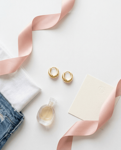 Golden Girl Gilded Hoops - Frosted Feminine