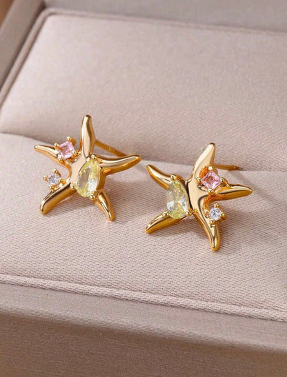 Midnight Sun Stud Earrings - Frosted Feminine