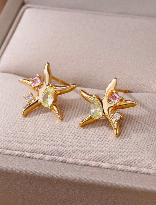 Midnight Sun Stud Earrings - Frosted Feminine