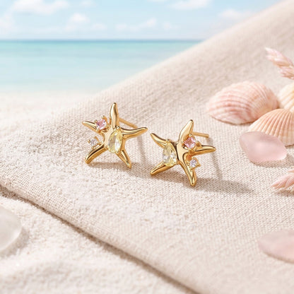 Midnight Sun Stud Earrings - Frosted Feminine