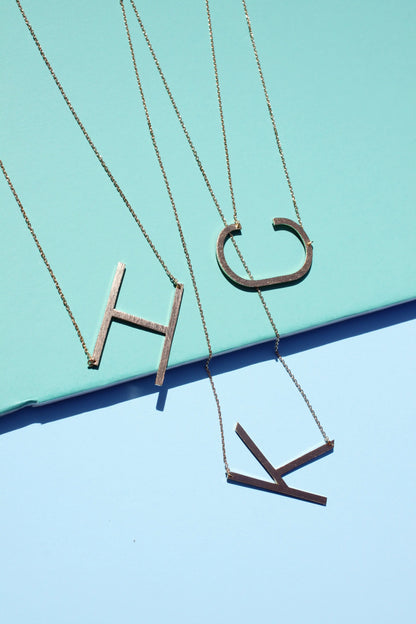 All Eyes on Me Monogram Collection Initial Necklace