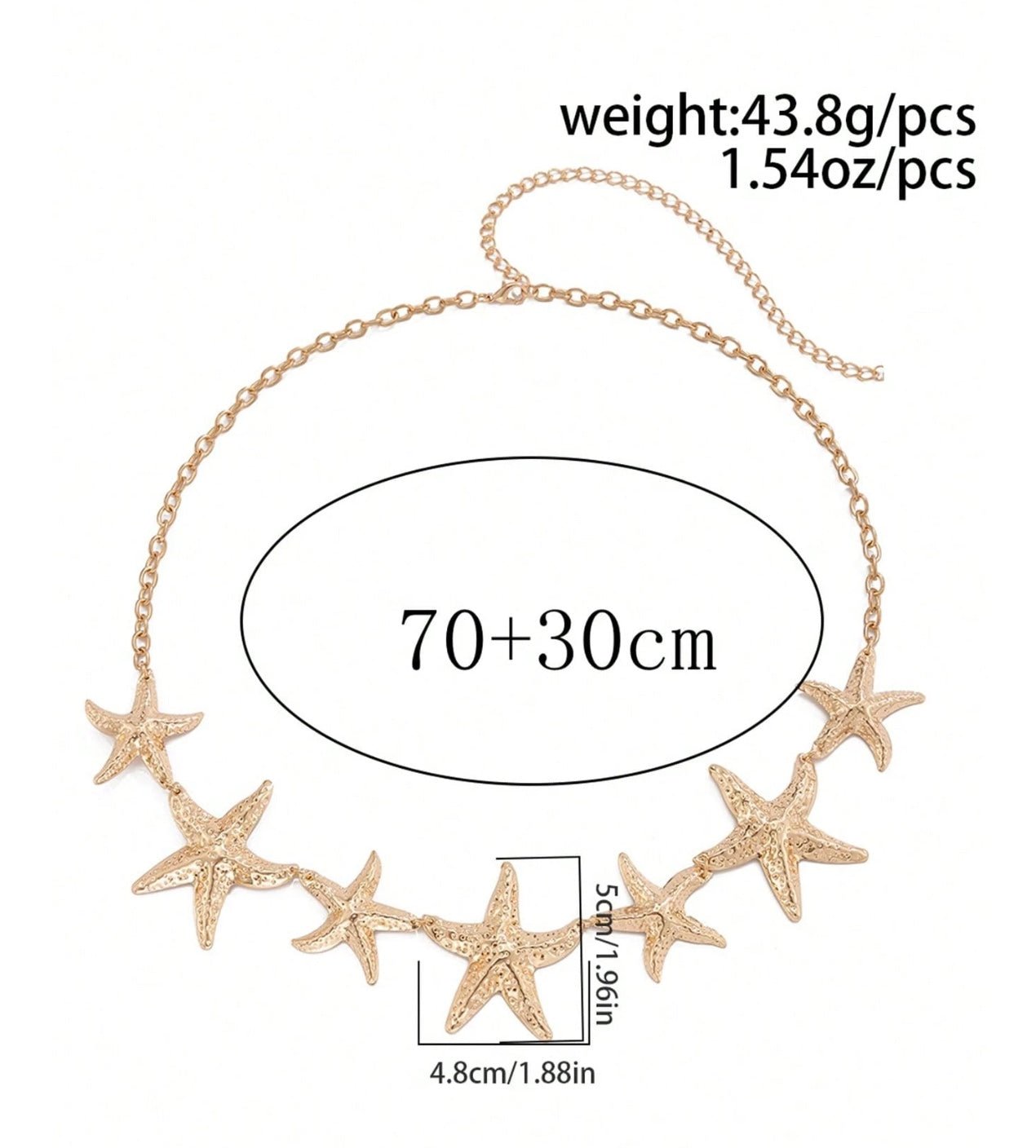 Seaside Siren Starfish Belt - Frosted Feminine
