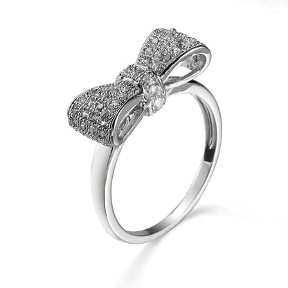 Silver Ribbon Ring - Frosted Feminine