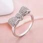 Silver Ribbon Ring - Frosted Feminine