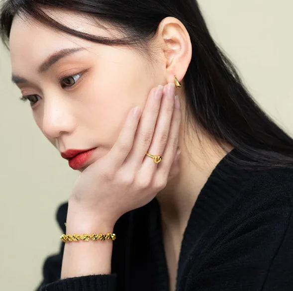 Golden Girl Gilded Hoops